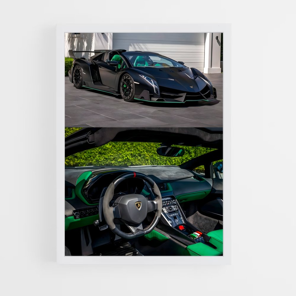 Poster Veneno Vitesse – affiche Lamborghini (vue 3)